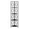 Monarch Specialties Bookshelf, Bookcase, Etagere, Corner, 4 Tier, 62"H, Office, Bedroom, Metal, Laminate, Brown, Black I 3612 - alternate 1